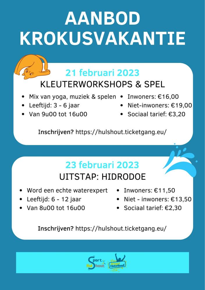 Flyer aanbod krokusvakantie 2023