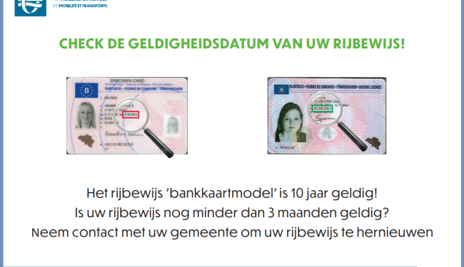 Rijbewijs vernieuwen affiche