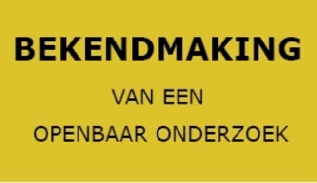 bekendmaking openbaar onderzoek