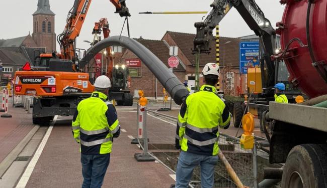 Pidpa drinkwaterleiding intrek