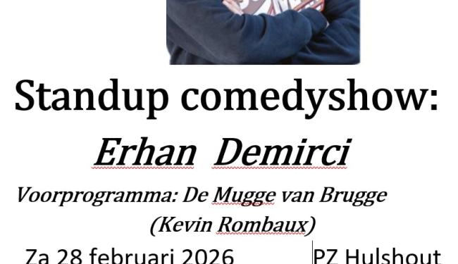 Standup comedy show Erhan Demirci  (voorprogramma: de Mugge van Brugge) © Gezinsbond VZW