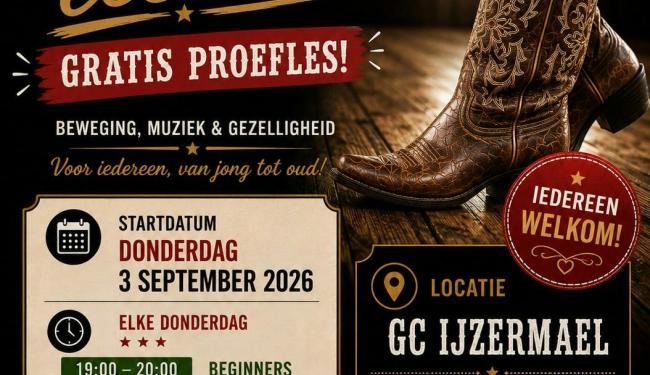 Country Line Dance met Gratis Proefles ! © Black Roses country dancers