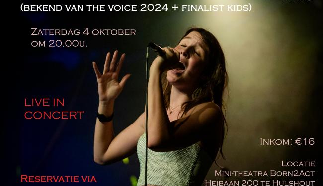 Mette-Marie Maes in concert © Born2Act vzw