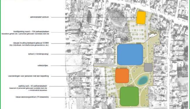 Vlekkenplan inrichting site Ter Nethe