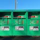 Groene textielcontainers