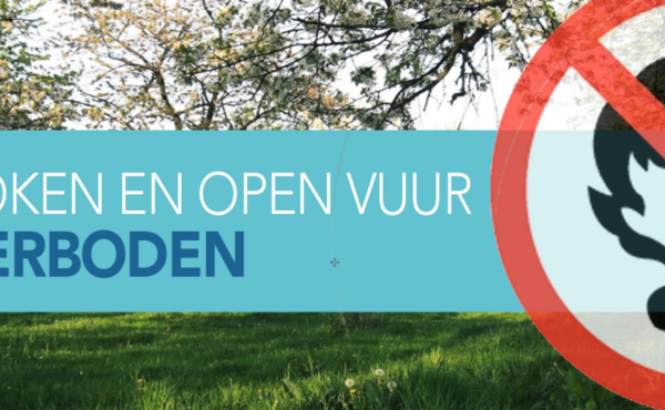 roken en open vuur verboden