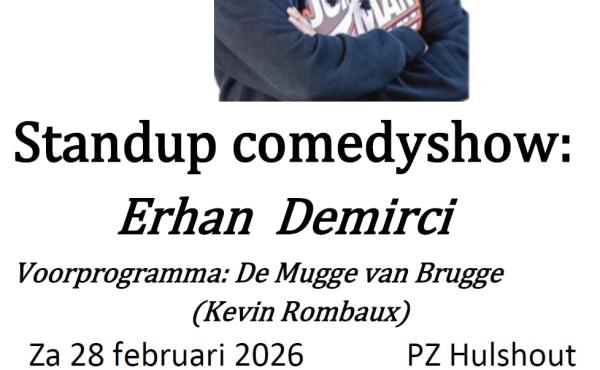Standup comedyshow van ERHAN  DEMIRCI © Gezinsbond VZW