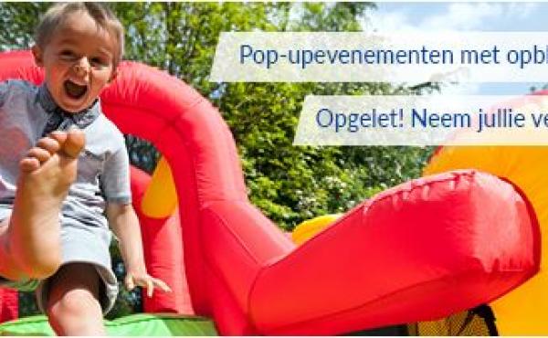 Evenement met opblaasbaar toestel? Neem uw verantwoordelijkheid!